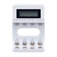 thumbnail image 1 of 4 Ranuras Cargador de Batería Con Pantalla Lcd paraaa aaa Ni-MH Batería Batería de batería inteligente recargable Carger USB 2A Carga Rápida, 1 of 6