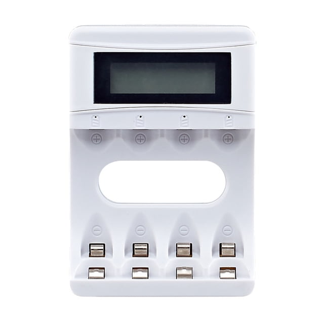 4 Ranuras Cargador de Batería Con Pantalla Lcd paraaa aaa Ni-MH Batería Batería de batería inteligente recargable Carger USB 2A Carga Rápida