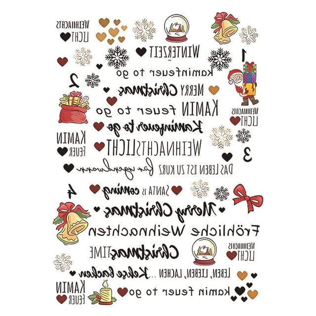 Christmas Candle Snowman Water Sticker Theme Activity Mood Candle Decoration Light Water Sticker