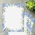 thumbnail image 4 of Hydrangea Florals Easter Letter Papers - Set of 25 spring stationery papers are 8 1/2" x 11", compatible computer paper, spring letterhead sheets great for Easter Flyers, Invitations, or Letters, 4 of 5
