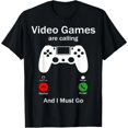 thumbnail image 1 of Camiseta de Gamer Divertida "Los Videojuegos Llaman y debo ir" para Mujer, 1 of 7