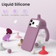 thumbnail image 3 of Compatible with iPhone 17 Pro Max Case,Slim Liquid Silicone 4 Layers Soft Gel Rubber Shockproof Protective Phone Case 6.9" with Anti-Scratch Microfiber Lining-Lilac Purple, 3 of 7