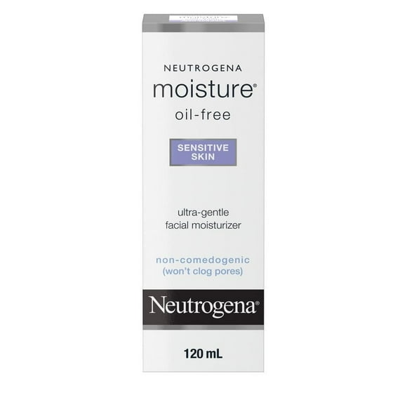 Neutrogena Oil Free Face Moisturizer - Sensitive Skin & Oily Skin - Non Comedogenic, Fragrance Free, Hypoallergenic