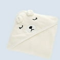 thumbnail image 2 of Ngheia Bath Towel Cape White Bear, Towel Hooded Towel Towel for Boys Girls Muslin Washcloths Reusable Infant Wipes Set, 2 of 9