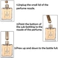 thumbnail image 3 of Atomizador de perfume portátil mini recargable, atomizador de viaje, accesorios para botella rociadora, 5 juegos, 5 ml/0,2 oz, 3 of 5
