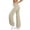 Beige, variant on Women's High Waisted Yoga Pants with Wide Legs Equipped with Drawstring and Comfortable Flowing Bandages Suitable for Versatile Work Travel and Hiking(Navy,S)