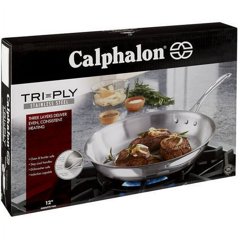 Calphalon Tri-Ply Stainless Steel 10-Inch Omelette Pan 