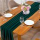thumbnail image 4 of Bandera de mesa decorativa de gasa verde oscuro 30*300 CM Ticfox estilo europeo y americano, 4 of 14