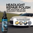 thumbnail image 4 of Rirozkan Car Headlight Cleaner Kit, 4 oz Restoration Fluid with Sponge, Headlight Lens Coating, Plastic Polisher, Auto Light Renewal Set for Clear Headlights, 4 of 8