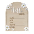 thumbnail image 2 of Dserhfy Baby Announcement Sign Hello World Newborn Sign Wooden Birth Announcement Sign Keepsake Baby Shower Gift for Nursery Decor Photo Prop, 2 of 8