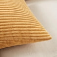 thumbnail image 4 of Ksopiavobs Set of 4 Mustard Yellow Decorative Throw Pillow Covers 16x16 Inch for Couch Bed Sofa Bedroom, Aesthetic Modern Boho Home Decor, Soft Fluffy Textured Corduroy Cushion Case 40x40 cm, 4 of 6