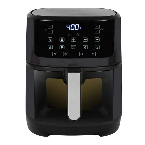 Kalorik Friteuse à Air Chaud à Écran Tactile de 7 Pintes avec Fenêtre, Noir (FT 52324 BK)