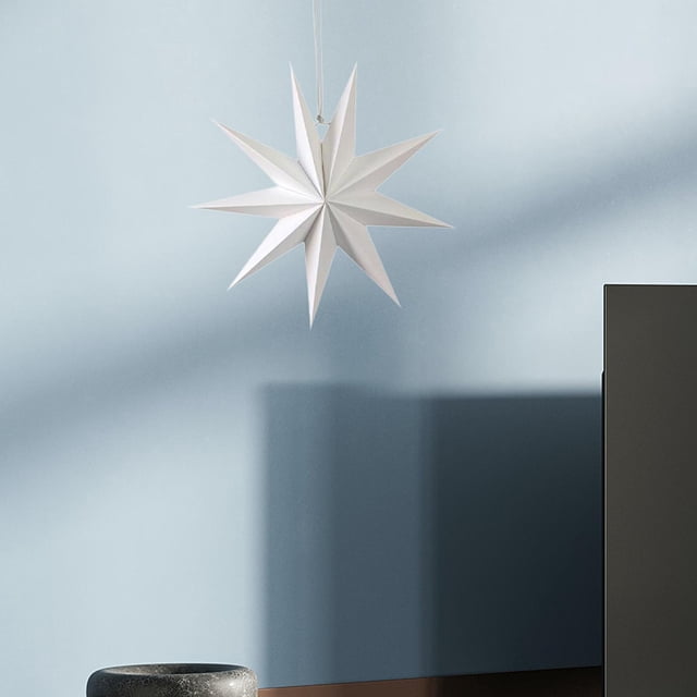 Estrella colgante grande en 3D, estrella coleccionable de 30cm, regalo de inauguración de la casa, decoración colgante grande, adorno colgante para