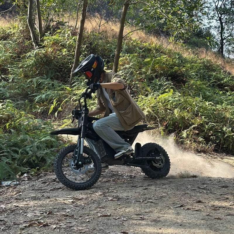 Freego X0 Electric Mini Bike for Teens and Adults, 3600W/60V 25Ah/40MPH,  265 lbs Max Load Lightweight Mountainbike, 5’1”–5’9” Rider