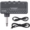 thumbnail image 2 of Headphone Amplifier For Guitar,ROCK Guitar Headphone Amplifier Amp 1/4 Inch Plug 3.5mm Headphone Jack & Aux In with Gain Tone volume Contorls Builtin Rechargeable Battery, 2 of 8