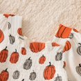 thumbnail image 6 of WERYOUNG Halloween Girls Dresses Pumpkin Print Puff Long Sleeves Gathered Waist Dresses For Girls Kids Party Night Soft Sundress 6-12 Months, 6 of 8
