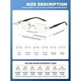 thumbnail image 6 of Joopin Frameless Metal Readers for Men Women, Rimless Fashion Comfortable Computer Readers, +4.00, 6 of 9