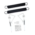 thumbnail image 3 of Zorion Attic Ladder Hinge Arms Easy to Install Portable Hex Head Bolts Ladder Accessory Hinge with 2 Springs, 3 of 9