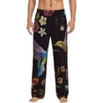 thumbnail image 2 of Lsque Humming Bird Print Men's Pajama Pants, Lounge Pant - Comfortable Home Wear,Elastic Waistband, Stylish Design-Medium, 2 of 9