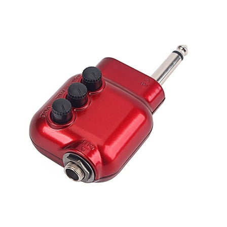 Miiottaa Small Preamplifier Preamp 6.35mm Plug with Bass Treble EQ Volumes Control