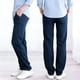 thumbnail image 5 of Pincandy Women's Solid Color Stretch Denim Leggings - 2 Pockets, Loose Wide Leg Fit, Perfect for Gym, Workout & Casual Wear, 5 of 7