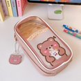 thumbnail image 2 of Kawaii Pencil Case Aesthetic Cute Pencil Case For Girls (brown), 2 of 4