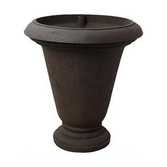 Algreen  25 in. Crete Urn Self-watering Planter, Brownstone