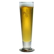 14oz Fleur-de-Lis Collection Tall Pilsner Glasses Set of 4 by Susquehanna Glass