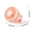 thumbnail image 2 of Ventilateur Portatif Mini à Pince à Main Alimenté à l'Énergie Solaire, Ventilateur Rechargeable USB pour Voyage, Plein Air, Randonnée, Camping, Petit Ventilateur à Air, Ventilateur de Table Oscillant, Silencieux, Ventilateur Compact, Ventilateur à Double Fenêtre, Ventilateurs Extérieurs à Brancher pour Patios, 2 of 2