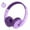 Pink Purple &Dark Purple, variant on On Ear Headphones with Mic, Jelly Comb Foldable Corded Headphones Wired Headsets with Microphone, Volume Control for Cell Phone, Tablet, PC, Laptop, MP3/4, Video Game (Pink Purple &Dark Purple)