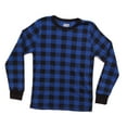 thumbnail image 2 of At The Buzzer Thermal Underwear Set for Boys (Blue - Buffalo Plaid, Boys 18-20), 2 of 3