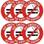 No Smoking No Vaping Sign Sticker 15 Pcs No Smoke Labels for House Home & Business