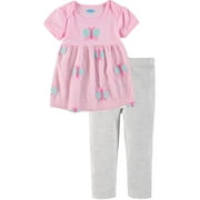 Bon Bebe Girls 12-24 Months Butterfly Pant Set (Pink 12 Months)