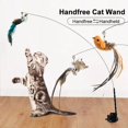 thumbnail image 2 of Handfree Bird/Feather Cat Wand with Bell Powerful Suction Cup Interactive Toys for Cats Kitten Hunting Exercise Pet Products ShopWise Round, 2 of 37