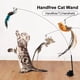 thumbnail image 2 of Handfree Bird/Feather Cat Wand with Bell Powerful Suction Cup Interactive Toys for Cats Kitten Hunting Exercise Pet Products ShopWise Round, 2 of 37