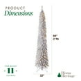 thumbnail image 4 of Home Heritage 7' 150 LED Pre-Lit Artificial Christmas Tinsel Tree, Silver, 4 of 12