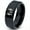 Black Bevel Polish Tungsten, variant on Tungsten Couple Family Child Holding Hands Band Ring 8mm Men Women Comfort Fit Black Dome Polished