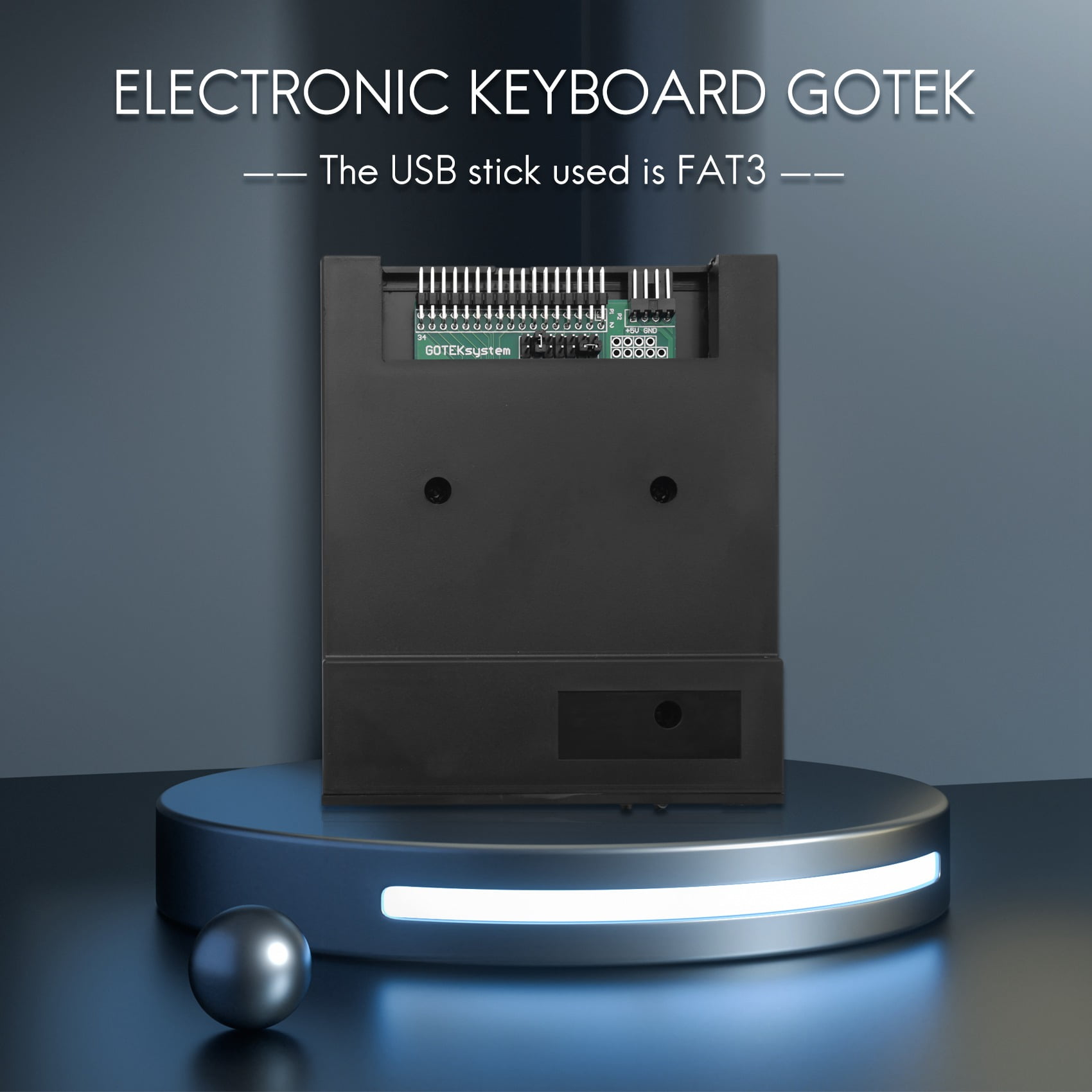 SFR1M44U100K Black 3.5 inch 1.44MB USB SSD FLOPPY DRIVE EMULATOR for