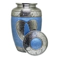 thumbnail image 6 of Ample Crimination URN Without Engraving | Large 10.5" Elegant Memorial Urn for Ashes with Meena Floral Design & Engraving Option ACU065, 6 of 10