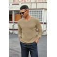 thumbnail image 4 of COOFANDY Men V Neck Dress Sweater Knit Long Sleeve Casual Slim Fit Pullover Sweater, 4 of 11