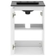 thumbnail image 3 of Modway Bryn 18" Wall-Mount Bathroom Vanity in White Black, 3 of 9