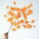 thumbnail image 2 of Rama de Hoja de Arce Artificial Decorativa Wpd240814007 | Hojas de Imitación de Otoño, Verde, Rojo y Naranja | Ecológica, Duradera E Impermeable | Decoración para Interiores y Exteriores, Halloween,, 2 of 6