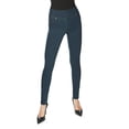 thumbnail image 5 of SlimMe Dark Wash Bamboo Blend Denim Jeggings - Womens - Female, Q1/Q2, Dark Wash, 5 of 9