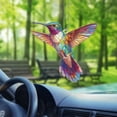 thumbnail image 4 of Hummingbird Ornament for Car, Vibrant Acrylic Car Decoration, Colorful Rearview Mirror Hanging, Unique Gift for Bird Lovers, Window Hanging Ornament, 4 of 4