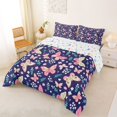 thumbnail image 2 of Manfei Bohemian Butterfly Floral Full Size Comforter Sets,Countryside Leaves Bedding Comforter Set,Colorful Stars Reversible,3-Piece,1 Comforter and 2 Pillowcases, 2 of 7