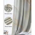 thumbnail image 3 of White Golden Marble Blackout Curtains for Bedroom Living Room Darkening Curtains 63 Inches Long Abstract Modern Art Marble Cracks Window Curtain 2 Panels Set Window Treatment Grommet Drapes 42"x63", 3 of 9