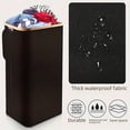 thumbnail image 2 of Cesta de lavandería de bambú para dormitorio con bolsa interior con tapa, caja de almacenamiento, cesto para ropa sucia, cesto para ropa grande para baño, 2 of 5