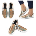 thumbnail image 4 of Mens Slip On Shoes 10 Western Wood Grain=1 Women's Fashion Art Casual Canvas Sneakers Handmade for Comfortable Flats Low Loafers Slip-on Shoe, 4 of 5