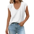 thumbnail image 4 of yillto Womens Short Sleeve Shirts Crewneck Basic Casual Loose Summer Tshirts Lightweight Soft Tops, 4 of 7