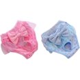 thumbnail image 1 of (XL)2pcs Washable Sanitary Physiological Puppy Pants Reusable Diapers for Small Dogs, 1 of 4